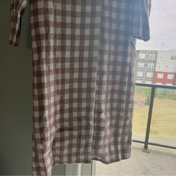 NWT shein Gingham women coat, jacket, size XS, NWT, lilac and beige - Picture 9 of 9